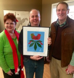 Amy's Parents Gifting a Charley Harper Print to Shawn