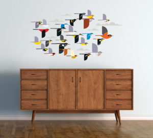 harley Harper Flock of Birds Decals Display