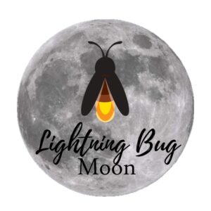 A lightning bug over the June full moon. 